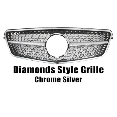 Calandre Mercedes Classe E W212 Style GTR - vue de profil 2 - Becquet Voiture