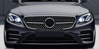 Mercedes E-Class W213 Diamond Grille - front view - Becquet Voiture