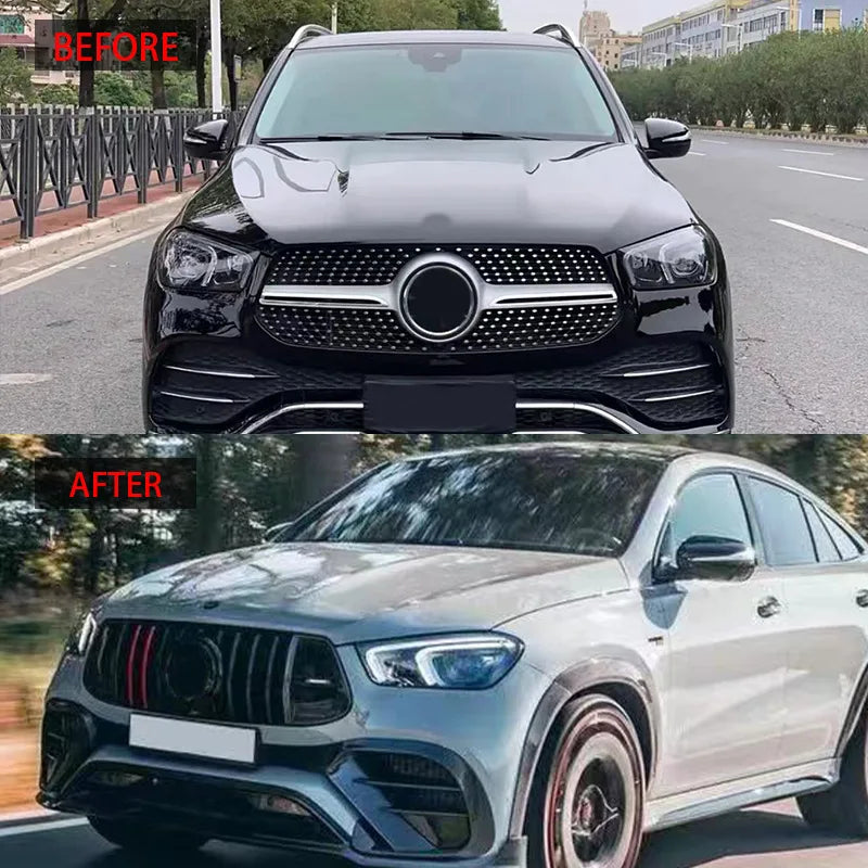Calandre Mercedes GLE Coupé C167 2020-2022 - vue de profil - Becquet Voiture