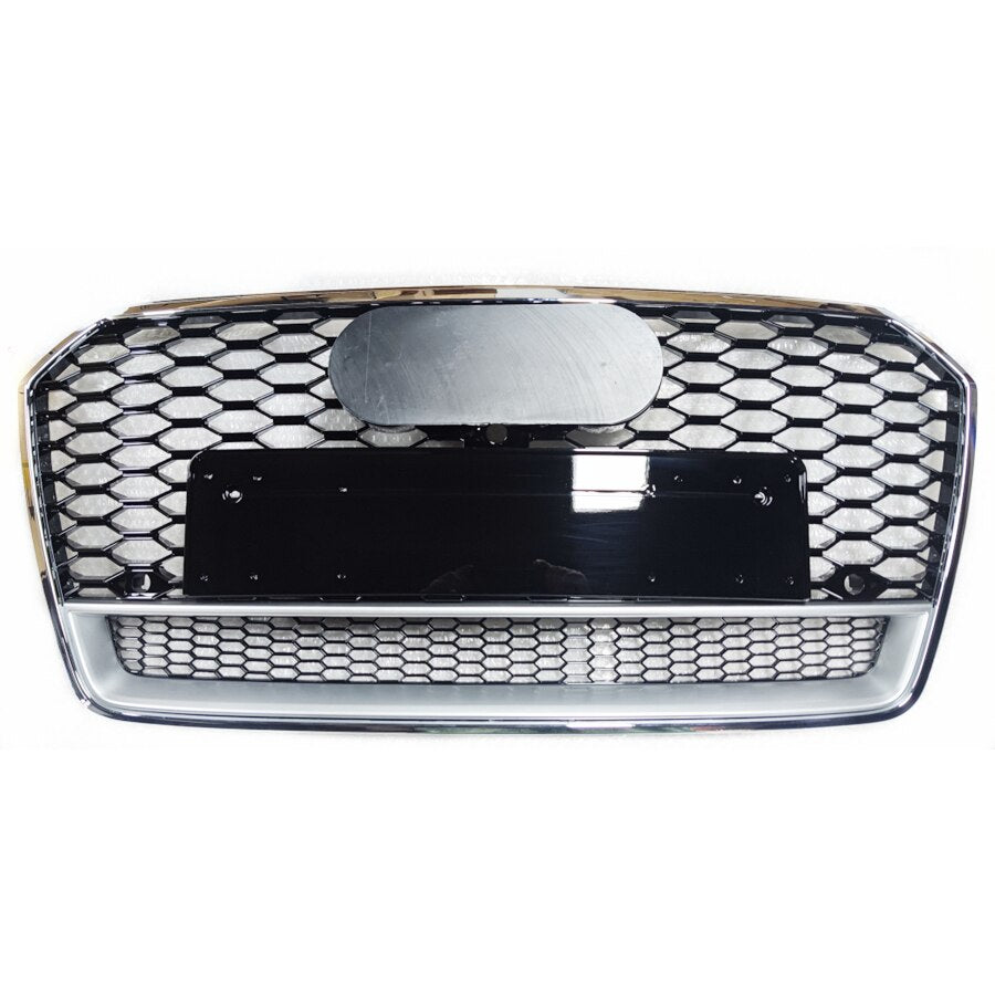 Calandre Nid d'Abeille Audi A7 2016-2019 Noir - vue de face - Becquet Voiture