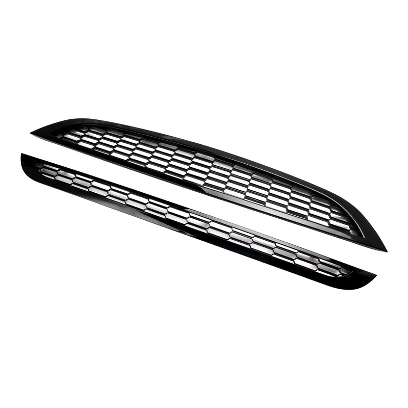 Calandre Nid d'Abeille MINI R50 R52 R53 2002-2006 Noir 2P - détail du montage 2 - Becquet Voiture