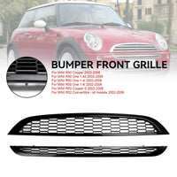 Calandre Nid d'Abeille MINI R50 R52 R53 2002-2006 Noir 2P - installé sur véhicule - Becquet Voiture