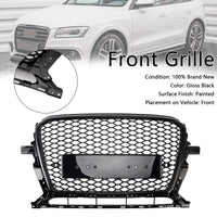 Gloss Black Honeycomb Grille Audi Q5 2013-2017 - fitting detail - Becquet Voiture