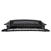Gloss Black Honeycomb Grille Audi Q5 2013-2017 - three-quarter view - Becquet Voiture