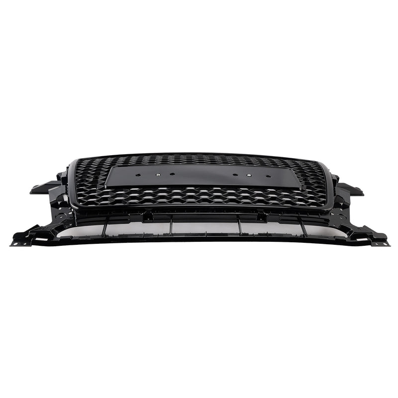 Gloss Black Honeycomb Grille Audi Q5 2013-2017 - three-quarter view - Becquet Voiture