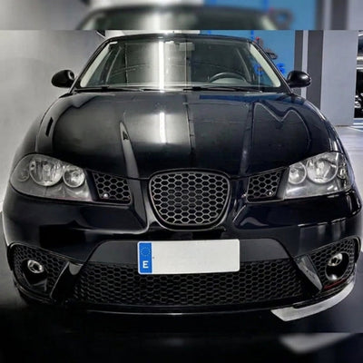 Calandre Nid d'Abeille Noir Seat Ibiza 6L - vue de profil - Becquet Voiture