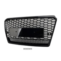 Black Honeycomb Grille RS7 Style Audi A7 S7 2012-2015 - front view 2 - Becquet Voiture