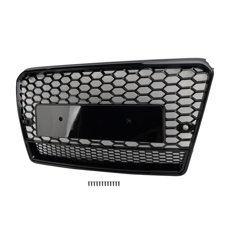 Black Honeycomb Grille RS7 Style Audi A7 S7 2012-2015 - front view 2 - Becquet Voiture