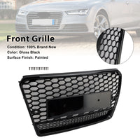 Black Honeycomb Grille RS7 Style Audi A7 S7 2012-2015 - side view - Becquet Voiture