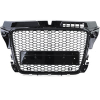 Calandre nid d'abeille noire RS3 Audi A3 8P 2005-2012 - vue de profil - Becquet Voiture