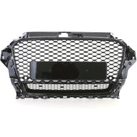 Calandre nid d'abeille noire RS3 Audi A3 8V 2012-2020 - vue de face - Becquet Voiture