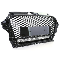Calandre nid d'abeille noire RS3 Audi A3 8V 2012-2020 - vue de profil - Becquet Voiture