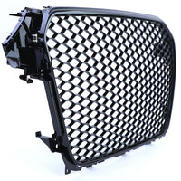 Calandre nid d'abeille noire RS4 Audi A4 B8 2007-2015 - détail du montage - Becquet Voiture