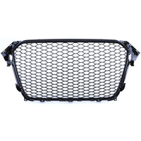 Calandre nid d'abeille noire RS4 Audi A4 B8 2007-2015 - installé sur véhicule - Becquet Voiture