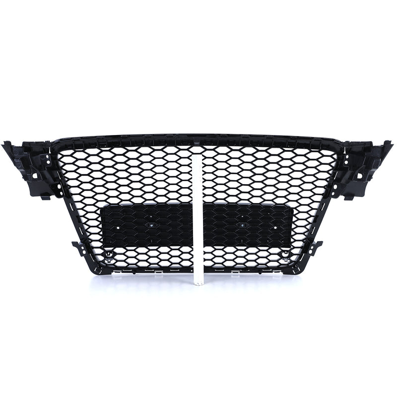 Calandre nid d'abeille noire RS4 Audi A4 B8 2007-2015 - vue de face 2 - Becquet Voiture