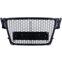 Calandre nid d'abeille noire RS4 Audi A4 B8 2007-2015 - vue de profil 2 - Becquet Voiture
