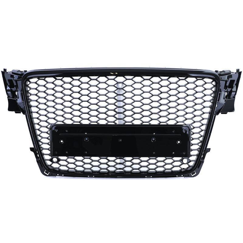 Calandre nid d'abeille noire RS4 Audi A4 B8 2007-2015 - vue de profil 2 - Becquet Voiture