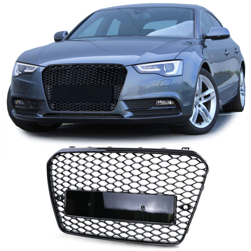 Calandre nid d'abeille noire RS5 Audi A5 B8 2007-2017 - packshot studio 2 - Becquet Voiture