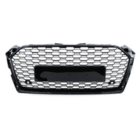 Calandre nid d'abeille noire RS5 Audi A5 B9 2016-2024 - vue de face - Becquet Voiture