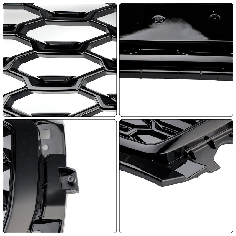 Calandre Nid d'Abeille RSQ5 Audi Q5 SQ5 2021-2025 - vue de face 2 - Becquet Voiture