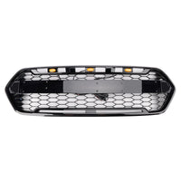 Calandre Noir Brillant 3 LED Ford Transit Custom Raptor 2018-2023 - packshot studio 2 - Becquet Voiture