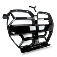 Calandre Noir Brillant BMW M3 M4 G80 G82 CSL - vue de trois-quarts - Becquet Voiture