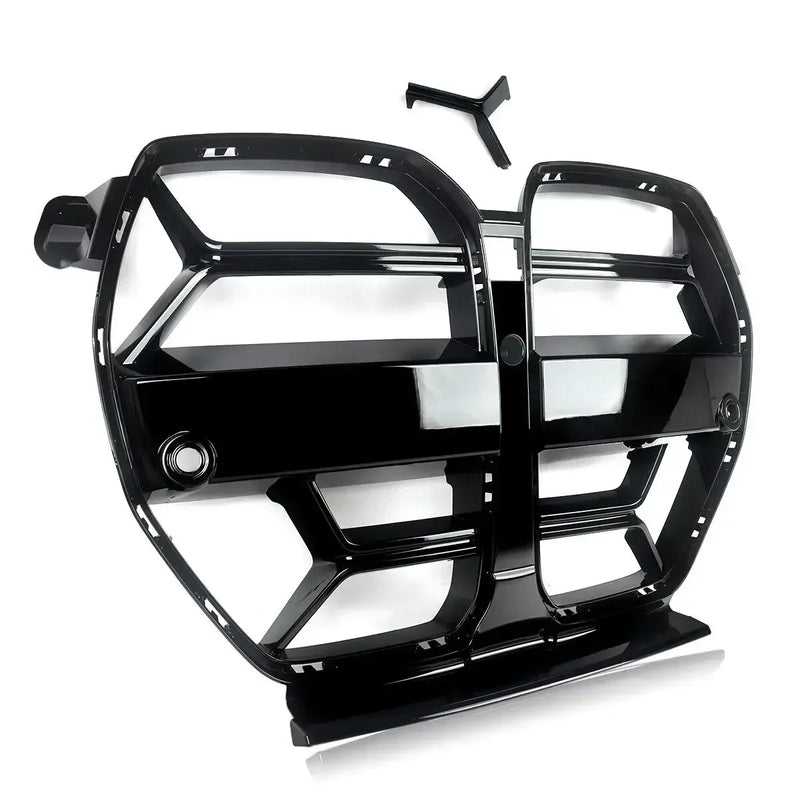 Calandre Noir Brillant BMW M3 M4 G80 G82 CSL - vue de trois-quarts - Becquet Voiture