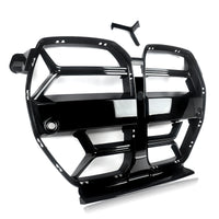 Calandre Noir Brillant BMW M3 M4 G80 G82 CSL - vue rapprochée - Becquet Voiture