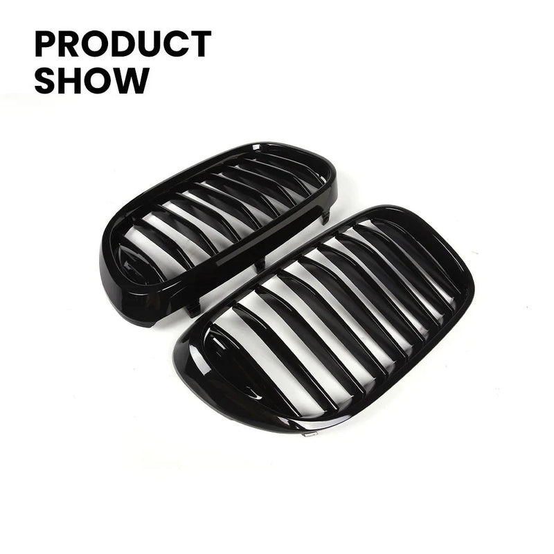Calandre Noir Brillant BMW Série 7 G11 G12 2015-2019 - vue de trois-quarts - Becquet Voiture