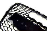 Black and Chrome Grille Audi A5 B9 12-16 RS5 Look - side view - Becquet Voiture