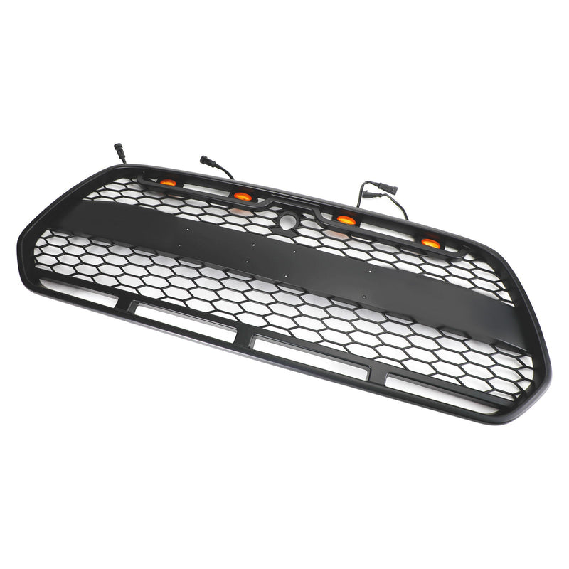 Calandre Noir Mate LED Ford Transit MK8 Raptor 2015-2018 - détail du montage 2 - Becquet Voiture