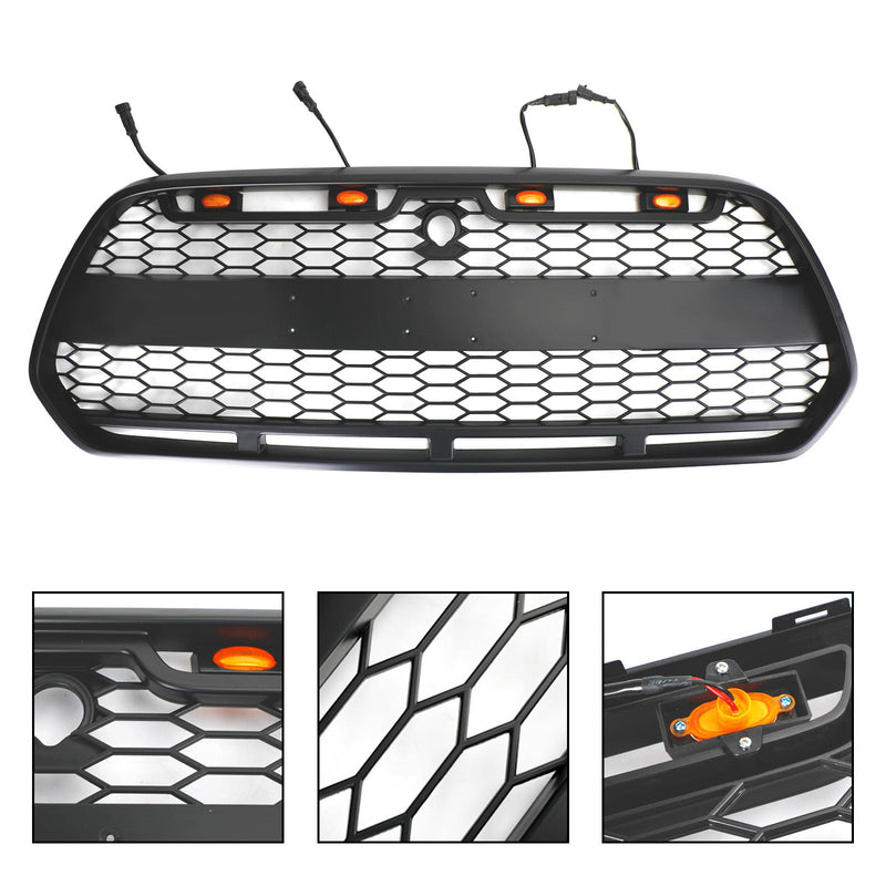 Calandre Noir Mate LED Ford Transit MK8 Raptor 2015-2018 - détail du montage - Becquet Voiture