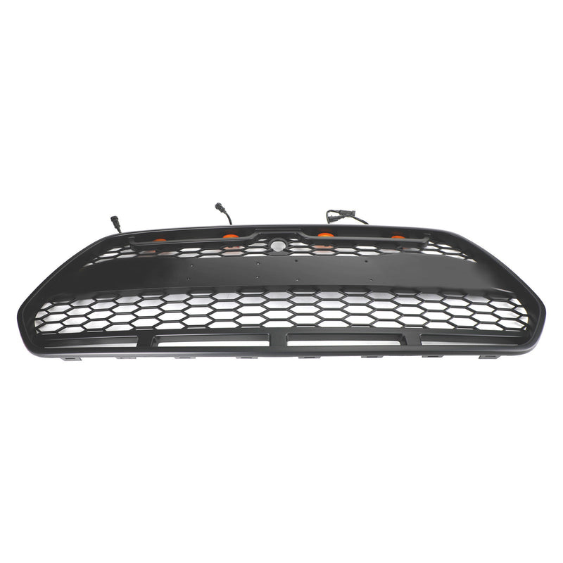 Calandre Noir Mate LED Ford Transit MK8 Raptor 2015-2018 - vue de dessus - Becquet Voiture