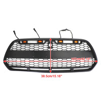 Calandre Noir Mate LED Ford Transit MK8 Raptor 2015-2018 - vue de profil - Becquet Voiture