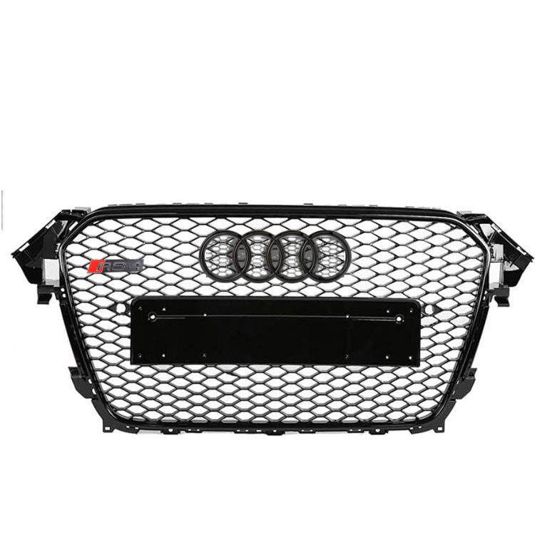 Calandre Noire Nid Abeille RS4 RS5 Audi A4 S4 A5 S5 B8 - détail du montage - Becquet Voiture