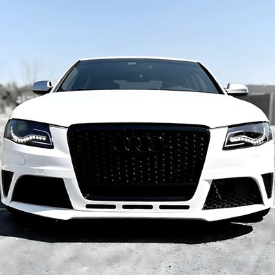 Calandre Noire Nid Abeille RS4 RS5 Audi A4 S4 A5 S5 B8 - installé sur véhicule - Becquet Voiture
