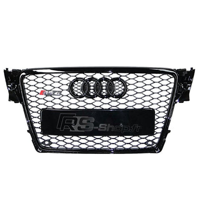 Calandre Noire Nid Abeille RS4 RS5 Audi A4 S4 A5 S5 B8 - vue rapprochée - Becquet Voiture
