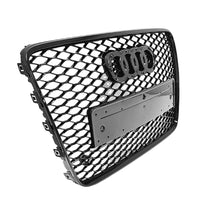 Black Honeycomb Grille RS Style Audi Q7 4L 2005-2015 - fitted on vehicle - Becquet Voiture