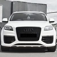 Black Honeycomb Grille RS Style Audi Q7 4L 2005-2015 - rear view - Becquet Voiture