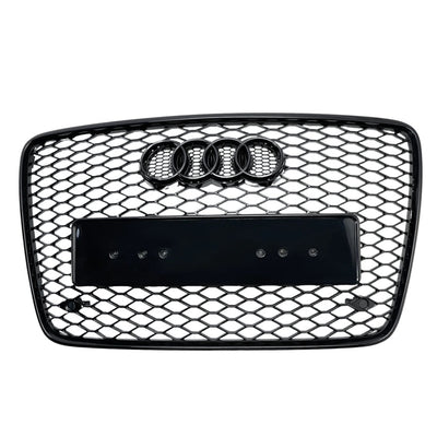Calandre Noire Nid Abeille Style RS Audi Q7 4L 2005-2015 - vue de face - Becquet Voiture