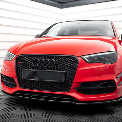 Calandre Noire Nid Abeille Style RS3 Audi A3 S3 8V - en situation - Becquet Voiture