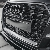 Black Honeycomb Grille RS3 Style Audi A3 S3 8V - fitted on vehicle - Becquet Voiture