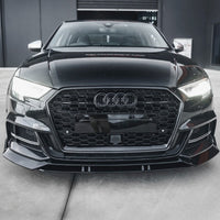 Black Honeycomb Grille RS3 Style Audi A3 S3 8V - rear view - Becquet Voiture