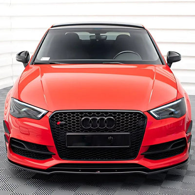 Calandre Noire Nid Abeille Style RS3 Audi A3 S3 8V - vue de dessus - Becquet Voiture