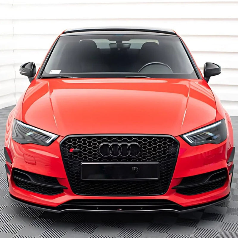 Black Honeycomb Grille RS3 Style Audi A3 S3 8V - top view - Becquet Voiture