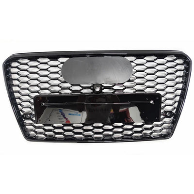 Calandre Noire Style RS7 Audi A7 S7 Nid Abeille - vue de face - Becquet Voiture