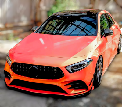Calandre Panamericana AMG Mercedes Classe A W177 - vue de face 2 - Becquet Voiture