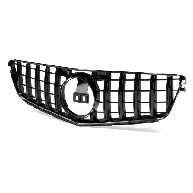 Calandre Panamericana Mercedes Classe C W204 Noir - vue de face - Becquet Voiture