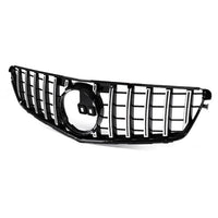 Panamericana-Kühlergrill Mercedes C-Klasse W204 Schwarz - Seitenansicht - Becquet Voiture