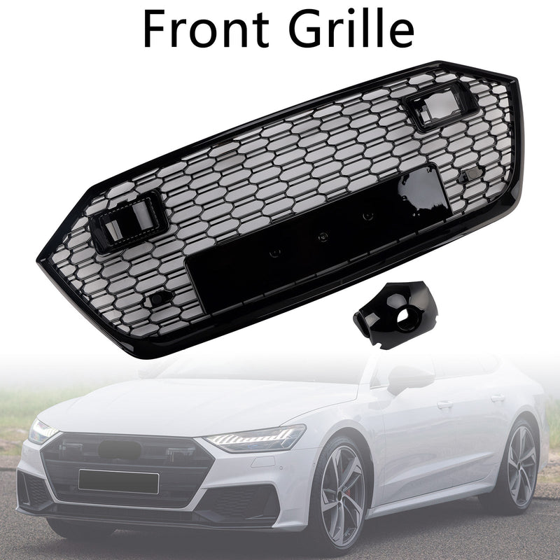 Calandre Pare-Chocs Audi A7 C8 S7 Noire ACC - installé sur véhicule - Becquet Voiture